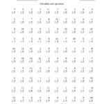 Multiplyinganchor Facts 3, 4 And 6 (Other Factor 1 To 12 In Multiplication Worksheets 6S