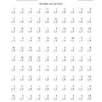 Multiplyinganchor Facts 3, 4 And 6 (Other Factor 1 To 12 with Multiplication Worksheets 4 And 6