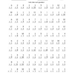 Multiplyingone (1) With Factors 1 To 12 (100 Questions) (A) for Multiplication Worksheets Numbers 1-12