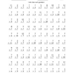 Multiplyingseven (7) With Factors 1 To 12 (100 Questions In Multiplication Worksheets X7