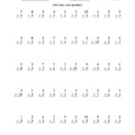 Multiplyingthree (3) With Factors 1 To 10 (50 Questions) (A) for Printable Multiplication Test 50 Questions