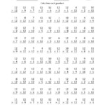 Multiplyingtwelve (12) With Factors 1 To 12 (100 throughout Multiplication Worksheets Up To 12X12