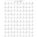 Multiplyingtwelve (12) With Factors 1 To 12 (100 within Multiplication Worksheets Numbers 1-12