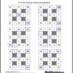 Number Grid Puzzles! Multiplication And Division With inside Free Printable Multiplication Riddle Worksheets