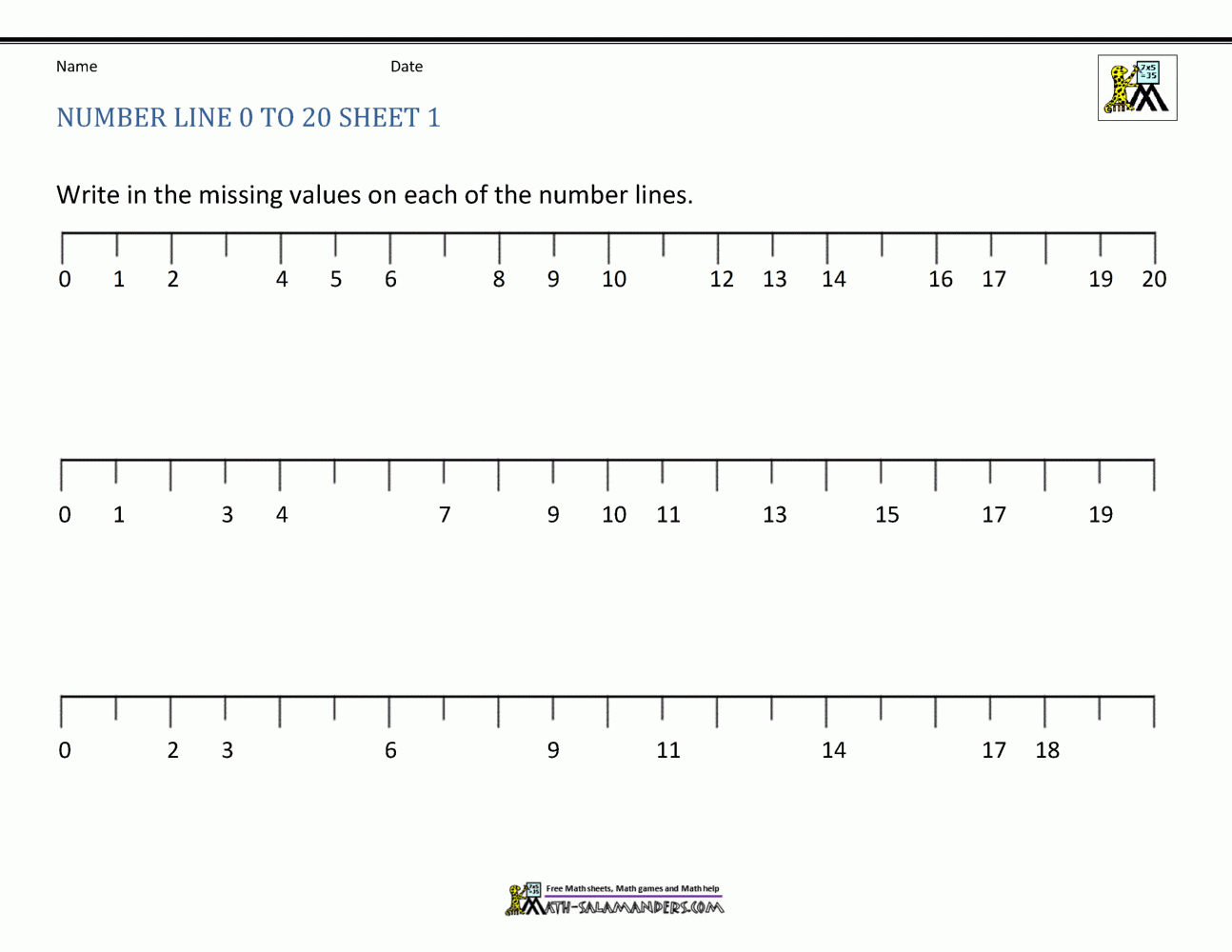 Number Line To 20 Worksheets inside Printable Multiplication Chart 0-20 Number Line To 20 Worksheets inside Printable Multiplication Chart 0-20