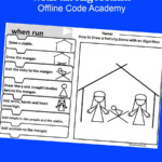 Offline Coding Academy  How To Draw A Nativity Scene With An Regarding Multiplication Worksheets Rudolph Academy
