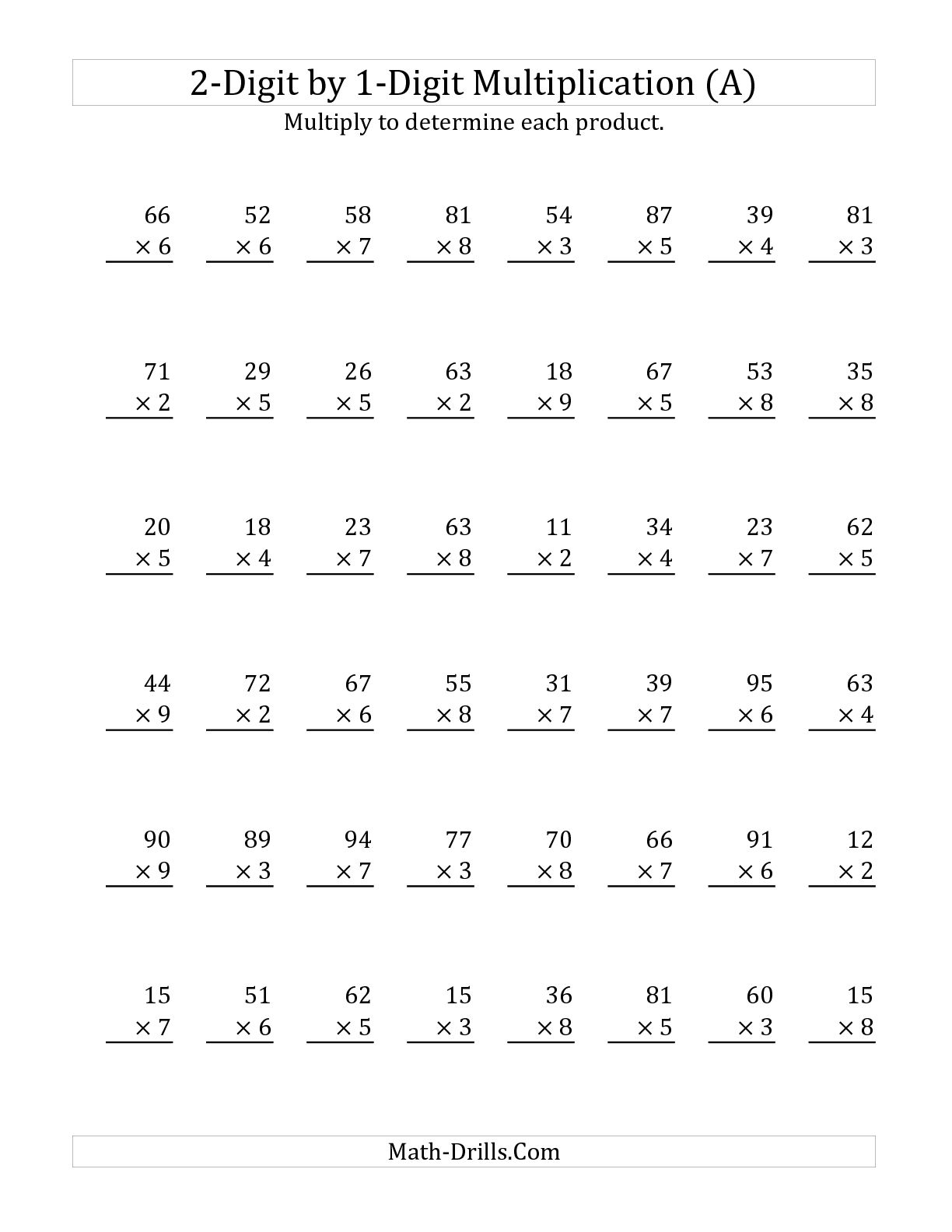 One Digit Multiplication Worksheet Color | Printable with Multiplication Worksheets X7