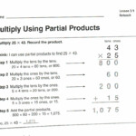 Partial Products Multiplication Worksheets &amp; Partial inside Multiplication Worksheets Using Area Model