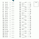 Pin On Dalyba with regard to Printable Multiplication Table 4