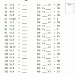 Pin On Kids Throughout Printable Multiplication Worksheets 50 Problems