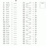 Pin On Korrutustabel intended for Printable Multiplication Test 0-9