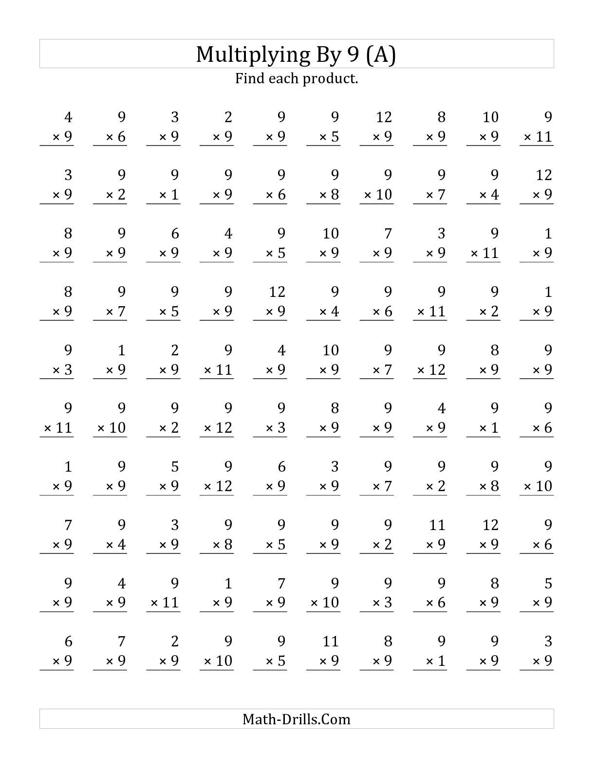 Printable Multiplication Pdf Printable Multiplication Flash Cards 
