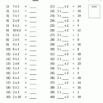 Pin On Math throughout Multiplication Worksheets Online Free