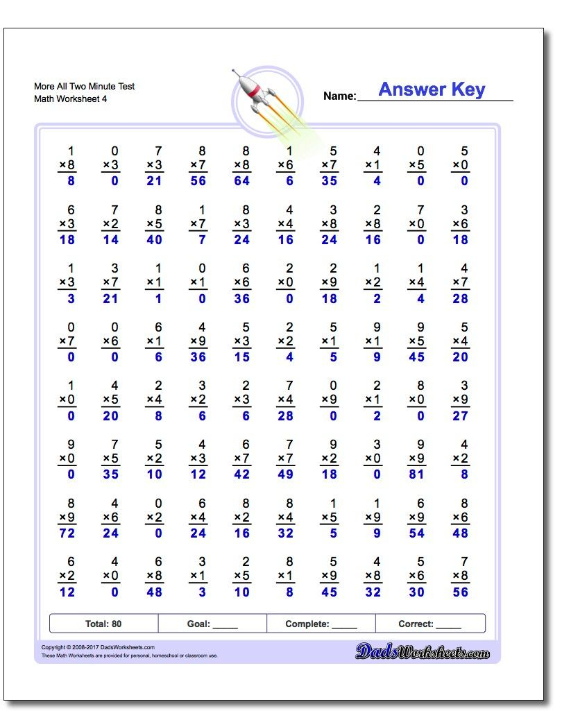 Multiplication Worksheets 6Th Grade