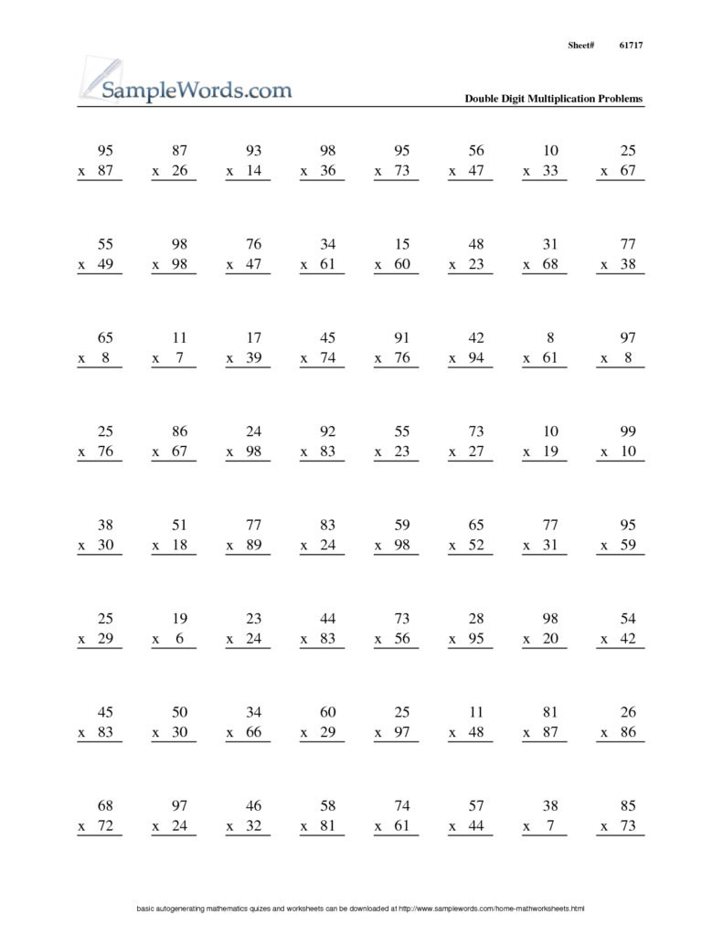 Practice Division Worksheets | Printable Worksheets And Regarding Printable Multiplication Worksheets 50 Problems Practice Division Worksheets | Printable Worksheets And Regarding Printable Multiplication Worksheets 50 Problems