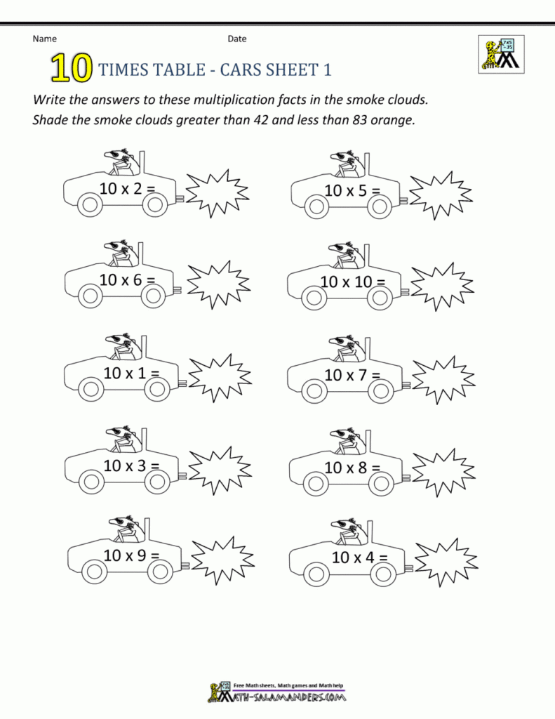 Practice Times Tables Worksheets 10 Times Table For Printable Multiplication Table 6 Practice Times Tables Worksheets 10 Times Table For Printable Multiplication Table 6