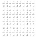 Preview Image Of The Multiplication Facts To 144 No Zeros No Within Multiplication Worksheets Zero And Ones