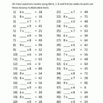 Printable 6 7 8 9 Times Tables Sheet For 4Th Grader | K5 within Multiplication Worksheets 3 And 4 Times Tables