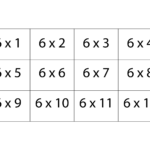 Printable 6 Times Table Charts | Activity Shelter for Printable Multiplication Flash Cards 6