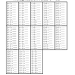 Printable Blank Multiplication Table 0-12 inside Printable Multiplication Chart Blank