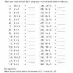 Printable Division Worksheets 3Rd Grade pertaining to Printable Multiplication And Division Worksheets For 3Rd Grade