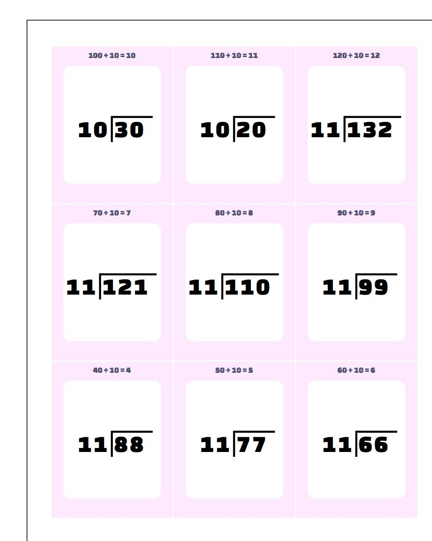 Printable Flash Cards throughout Printable Multiplication And Division Flash Cards