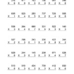 Printable Fun Math Worksheets For 4Th Grade – Huangfei Intended For Multiplication Worksheets 4Th Grade