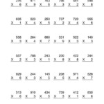 Printable Fun Math Worksheets For 4Th Grade – Huangfei intended for Multiplication Worksheets 4Th Grade