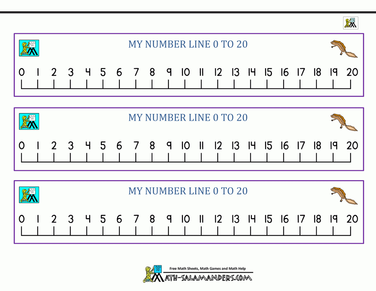 Printable Kindergarten Math Counting 0 20 Worksheet throughout Printable Multiplication Chart 0-20