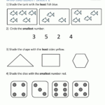 Printable Kindergarten Math Worksheets Comparing Numbers And With Multiplication Worksheets Kinder