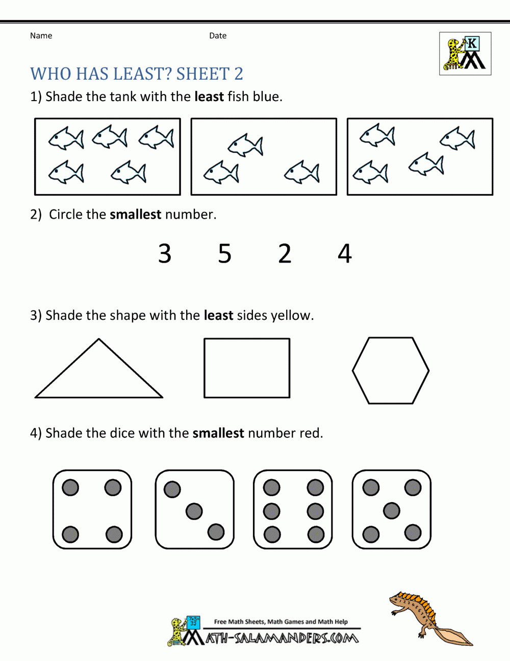Printable Kindergarten Math Worksheets Comparing Numbers And with Multiplication Worksheets Kinder