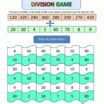 Printable Math Games Salamander Big Division Game | Math throughout Printable Multiplication And Division Games