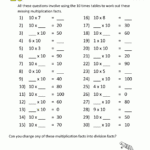 Printable Math Sheets Multiplication 10 Times Table 2.gif Inside Printable Multiplication Times Table