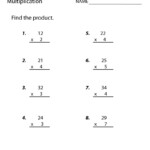 Printable Math Worksheets 3Rd Grade Multiplication – Prnt Inside Printable Multiplication Worksheets 3Rd Grade