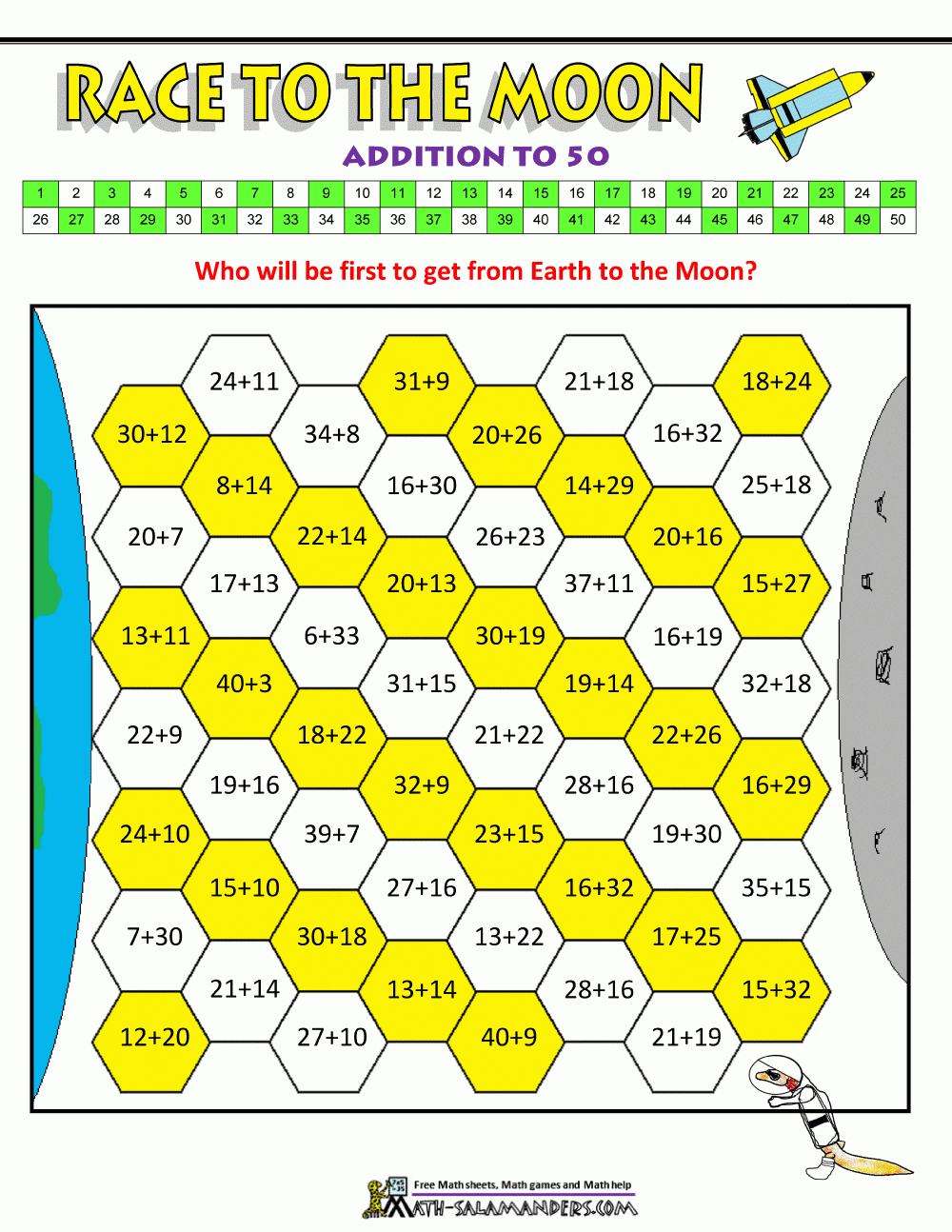 Printable Multiplication Board Games For 3Rd Grade | Printable