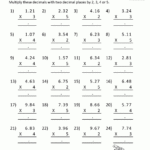 Printable Multiplication Sheet 5Th Grade For Multiplication Worksheets 5Th Grade