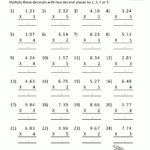 Printable Multiplication Sheet 5Th Grade for Multiplication Worksheets 5Th Grade