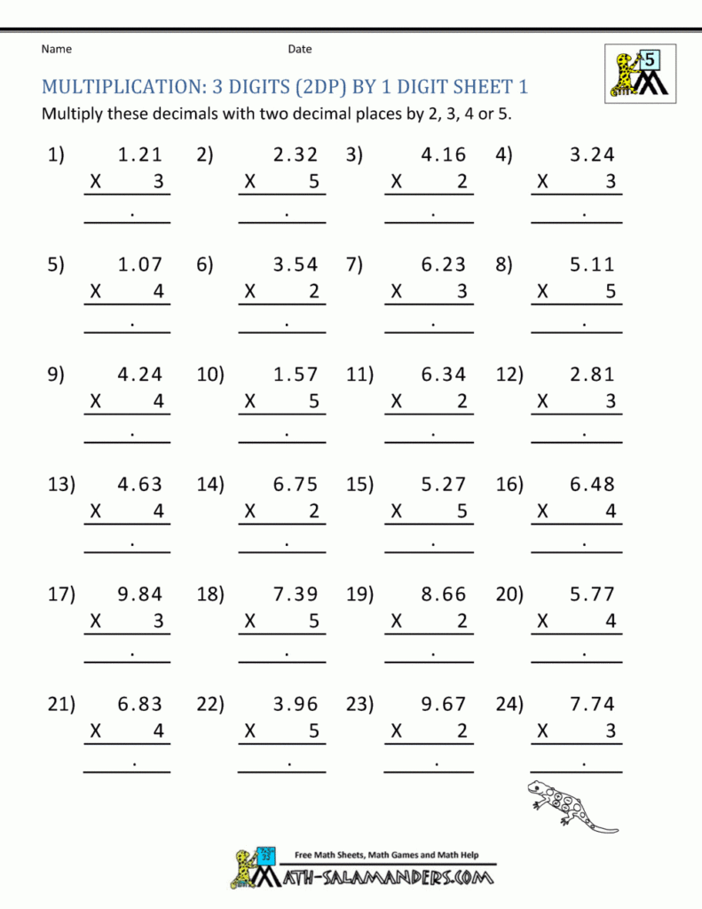 Printable Multiplication Sheet 5Th Grade Regarding Printable Multiplication Worksheets 5Th Grade Printable Multiplication Sheet 5Th Grade Regarding Printable Multiplication Worksheets 5Th Grade