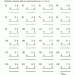 Printable Multiplication Sheets 5Th Grade For Worksheets Multiplication Decimals