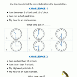Printable Time Worksheets   Time Riddles (Easier) With Free Printable Multiplication Riddle Worksheets