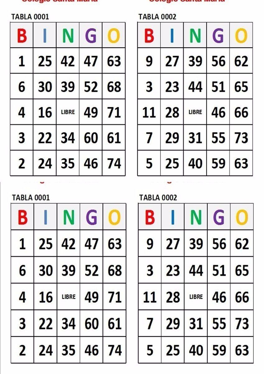 Printable Multiplication Bingo Calling Cards