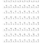 Second Grade Mathltiplication Worksheets 2Nd For All Math Regarding Free Printable Multiplication Drills