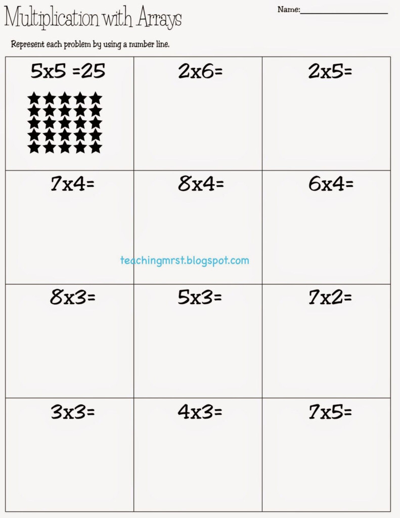 Teach Equal Groups, Arrays, Number Lines, Repeated Addition For Multiplication Worksheets Equal Groups
