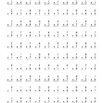 The 100 Vertical Questions -- Multiplication Facts -- 6-8 for Multiplication Worksheets Number 6