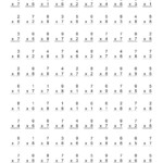 The 100 Vertical Questions -- Multiplication Facts -- 6-8 pertaining to Multiplication Worksheets 6 7 8