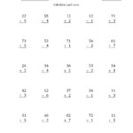 The 2-Digit Plus 1-Digit Addition With No Regrouping (All regarding Multiplication Worksheets No Regrouping