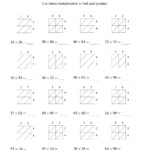 The 2-Digit2-Digit Lattice Multiplication (A) Math for Printable Lattice Multiplication Grids