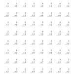 The Multiplication Facts To 49 With Target Fact 2 (A) Math With Multiplication Worksheets X5