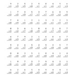 The Multiplication Facts To 81 (A) Math Worksheet From The Inside Printable Math Drills Multiplication
