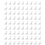 The Multiplication Facts To 81 (A) Math Worksheet From The inside Printable Math Drills Multiplication